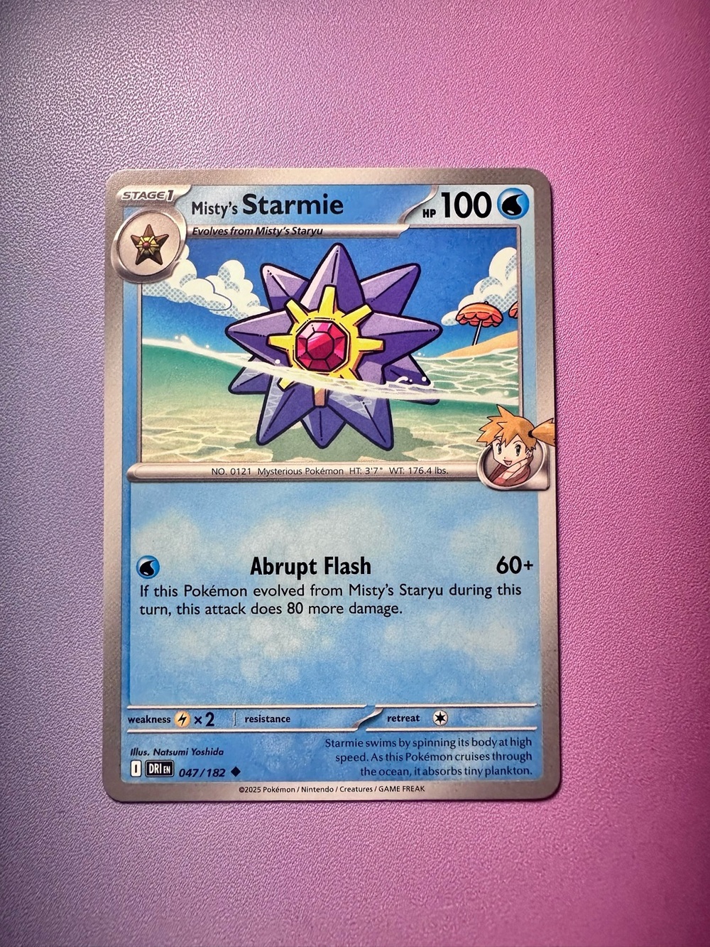 misty’s starmie - 047/182 (uncommon) — pokemon: destined rivals